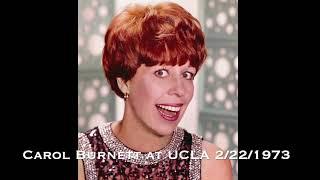 Carol Burnett Speaks at UCLA 50 years ago