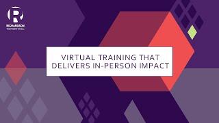 Virtual Sales Training that Delivers In-Person Impact - Richardson Sales Performance