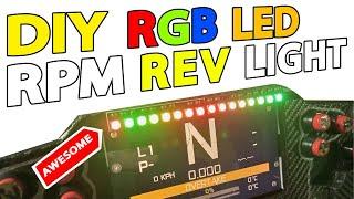 F1 23 Arduino RGB Rev Lights with Simhub WS2812B   Ultimate Customization for Your Racing Sim Setup