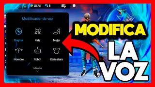 COMO CAMBIAR LA VOZ EN FREE FIRE