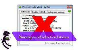 How to remove Windows Loader by Daz [TUTORIAL]