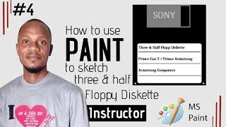 Ready to Create Your Own 3.5" Floppy Disk in Paint? Here's How! - Easy drawing tutorial