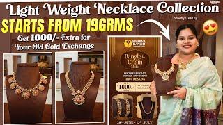 19 Grams of Pure Gold Art!  NEW Lightweight Nakshi Necklace Collection