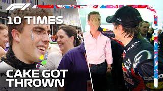 10 Times Cake Got Thrown In Formula 1