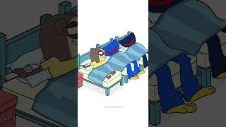 Funny Sleepover with Huggy Wuggy  In vain they!(Animation Meme) #shorts