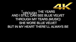 BOBBY VINTON-BLUE VELVET (lyrics) {4K}