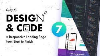 7 - Design & Code a Responsive Landing Page from Start to Finish | Coding the Nav and Header