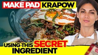 How To Make Pad Krapow - Thai Stir Fry Beef - Phad/Phat Kra Pao/Ka Pow/Gra Prow Recipe (Wok Cooking)