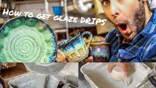 Pottery Glazing Techniques!  Drips, Pouring, and More!