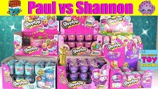 Paul vs Shannon Shopkins Dice Game Challenge | Food Fair Easter Egg Opening | PSToyReviews