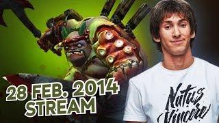 Dota 2 Stream: Na`Vi Dendi - Pudge (Gameplay & Commentary)