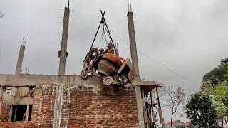 How we built the cheapest house in the world - Build stairs and 2nd floor