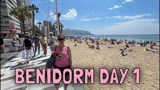 Benidorm Vlog Day 1 follow us all week on holiday.