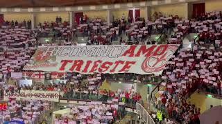 Trieste-Milano 2024/25 la coreografia del ritorno in A1