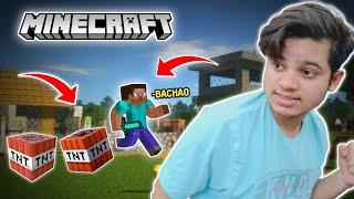 MINECRAFT BUT TNT SPAWN EVERY 10 SECONDS | MINECRAFT BUT TNT SPAWN ON ME | GAMEASE |