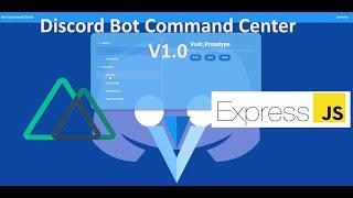 Discord Bot Command Center Dashboard V1.0 App | Full Stack Nuxt (Vue.js) & Express (Node.js)