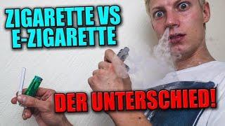 ZIGARETTE VS E ZIGARETTE | DER UNTERSCHIED