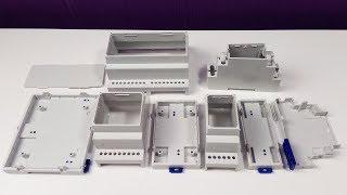 Enclosures on a DIN rail from Meander