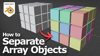 Blender Separate Array Objects and Apply Array Modifier