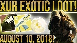 Destiny 2. XUR EXOTICS! Xur Location and Exotic Inventory 8-10-2018. TWO MUST BUYS!