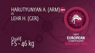 Qual. FS - 46 kg: A. HARUTYUNYAN (ARM) df. H. LEHR (GER), 6-2