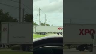 XPO Logistics Driver Backing 53 Foot Trailer