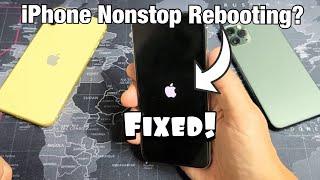 iPhone X/XS/XR/11:  Stuck in Constant Rebooting Boot Loop with Apple Logo Off & On Nonstop? FIXED!