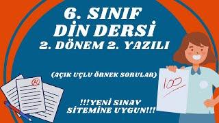 6. Sınıf Din Kültürü 2. Dönem 2. Yazılı Soruları #dinkültürü #sınavsoruları #sınav #sınavlar