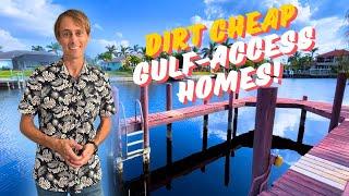 AFFORDABLE WATERFRONT GULF-ACCESS Homes for Sale in Cape Coral Florida!