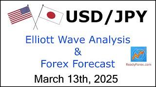 USD JPY Elliott Wave Analysis | Forex Forecast | March 13 2025 | USDJPY Analysis Today