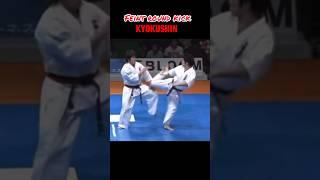 Kyokushin karate: feint round kick. #karate #kyokushin #mma