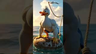 DUKE: The WORLD'S JACKED DUCK! ️️ Pixar-Style Fitness in Stunning 3D Ocean Scene!