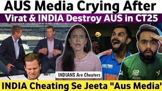 Aus Media Crying After Shameful Defeat Vs Ind CT25 | Pakistan Reaction on India Beat Aus CT2025 |