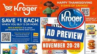 *9 Day Sale* Kroger Ad Preview for 11/20-11/28 | NEW MEGA SALE, 5x Weekly Digitals, & MORE