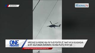 One Mindanao: Wreckage sa FA-50 Fighter Jet, nakit-an sa kalasangan sa Mt. Kalatungan, Bukidnon