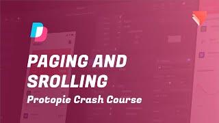 Protopie Crash Course ( 2020 ) : Paging & Scrolling p4