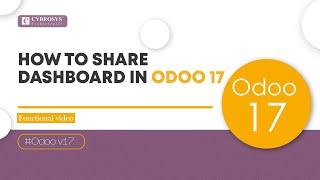 How to Share Dashboard in Odoo 17 | New Features in Odoo 17