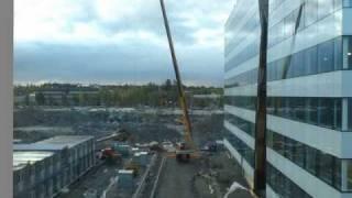 Time lapse of the building of Kista Terrass House 10 (fast version)