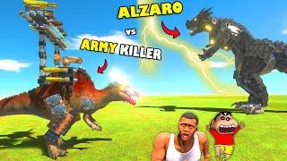 ALZARO SUN GOD vs ARMY KILLER (Final Battle) in ANIMAL REVOLT BATTLE SIMULATOR in SHINCHAN and CHOP