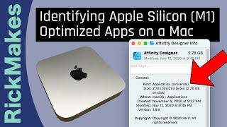 Identifying Apple Silicon (M1) Optimized Apps on a Mac