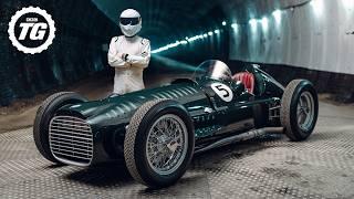 BRM’s Supercharged V16 F1 Car Sounds INSANE [4k] - TG Tunnel Run Ft. THE STIG