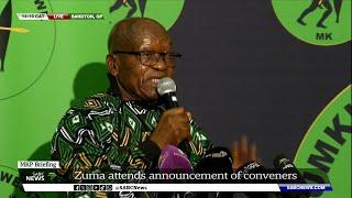 Former President Zuma addresses media at MK Party briefing