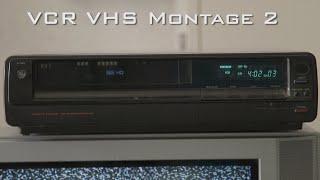 VCR VHS Montage 2 (Tape eject and inserts)