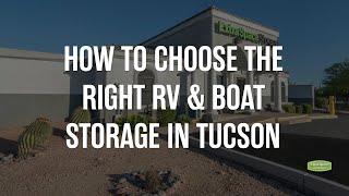How to Choose the Right RV & Boat Storage in Tucson
