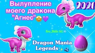 ВЫЛУПЛЕНИЕ МОЕГО ДРАКОНА "Агнес"/ИГРАЮ В ЛЕГЕНДЫ ДРАКОНОМАНИИ/Dragon Mania Legends/fire_little ML️