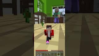 Tiny Mikey & Tiny JJ running away from grandma!  #maizen #minecraft #jj #funny #mikey #memes