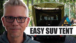 EASY SET UP |  SUV ️ TAILGATE TENT WITH AWNING & MAGNETIC ATTACHMENT