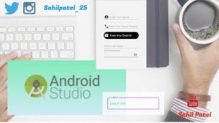 How to create Custom Edit text in android studio and how to enable password in edittext