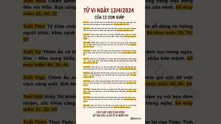 Tử vi ngày 13/4 #tuvivn #tuvivietnam #phongthuy #tamlinh #tuvi2024 #tuvingaymoi #tuvi12congiap