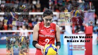 Phenom ALYSSA VALDEZ killer service aces!!!